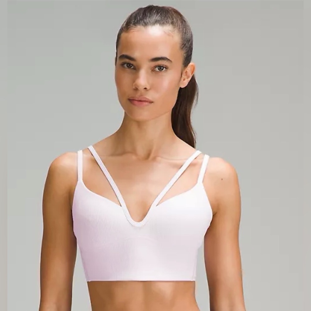 Lululemon Pink Strappy Sports Bra